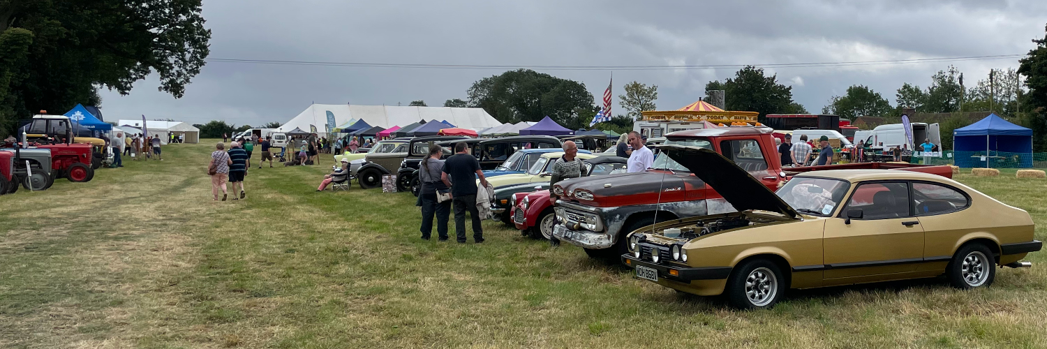 Vintage vehicles at the Bacton Fayre